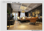 状元府邸样板间——豪华美式装修客厅效果图三