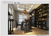 状元府邸样板间——豪华美式装修餐厅效果图