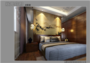 状元府邸样板间——豪华中式装修次卧效果图